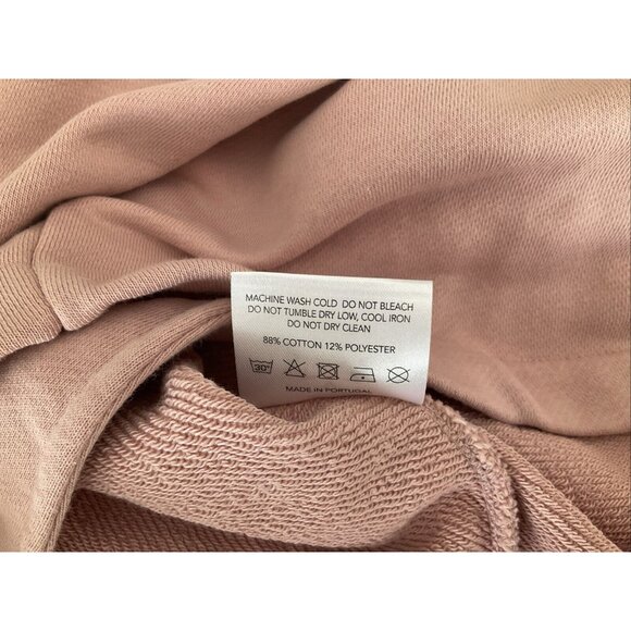 Varley Weymouth Open Tie Back Long Sleeve Sweatshirt Size Medium Dusty Pink - Picture 13 of 14